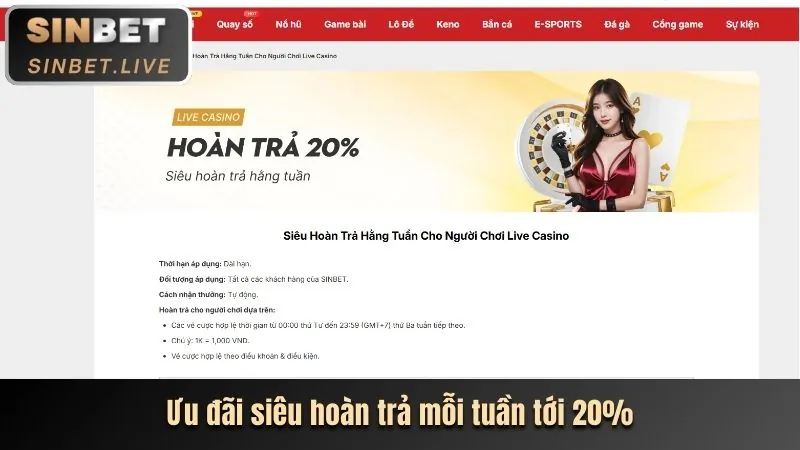 Hoàn trả thể thao 911win